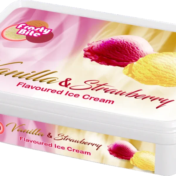 FROSTY BITE VANILLA & STRAWBERRY FLAVOURED ICE-CREAM 1800ml