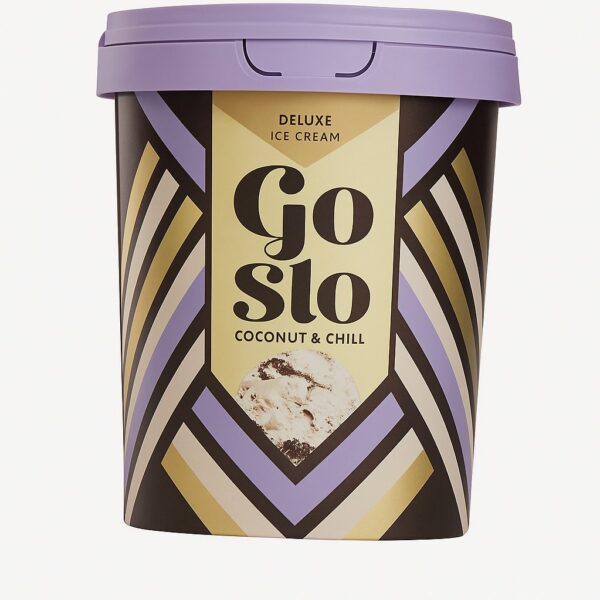GO SLO VANILLA AND COCONUT ICE CREAM 460ml
