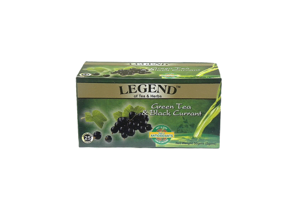 LEGEND GREEN TEA & BLACK CURRANT 50gms