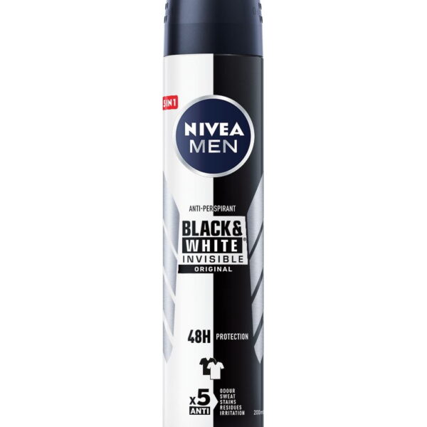 NIVEA BLACK & WHITE INVISIBLE SPRAY 48H 200ML