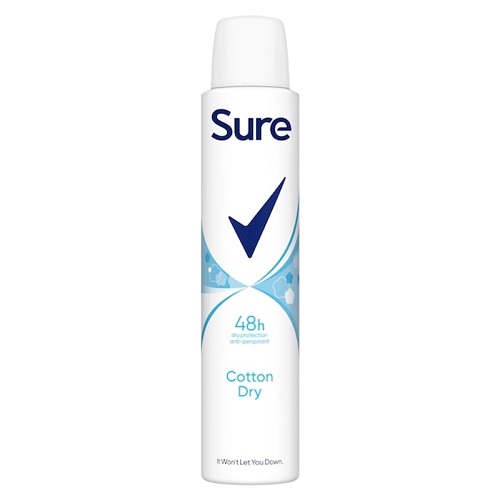 MEN SURE MOTION SENSE COTTON DRY ANTI-PERSPIRANT DEODORANT SPRAY  250ML