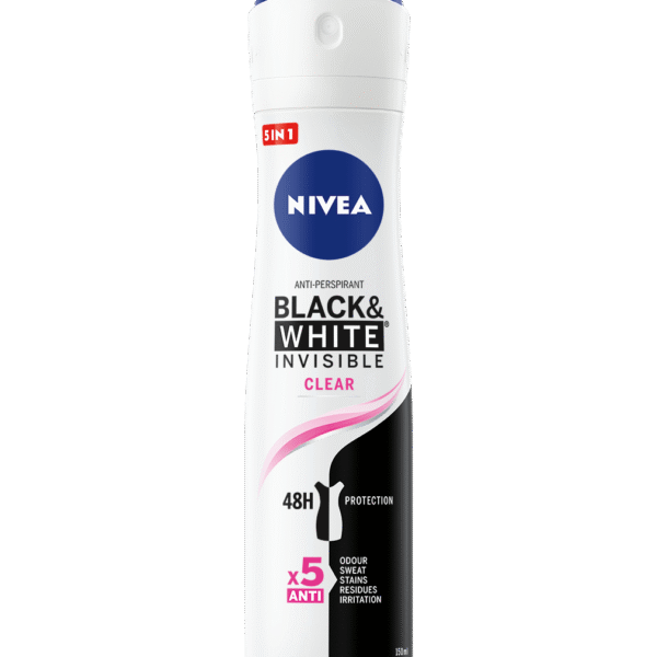NIVEA BLACK & WHITE INVISIBLE CLEAR ANTI-PERSPIRANT 48H 200ML