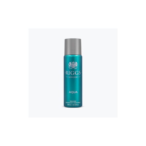 RIGGS LONDON AQUA PERFUMED DEODORANT  BODY SPRAY 250ML