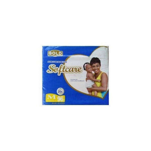 SOFT CARE PREMIUM SOFT BABY DIAPER (M) 6-11kg 96pcs